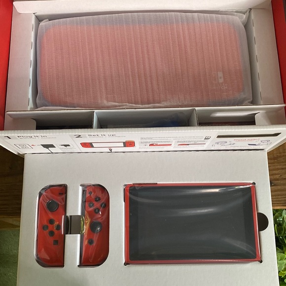 Limited Edition Collectible Mario Edition Switch Console with Metroid Prime 🍄🎮 - Picture 8 of 16